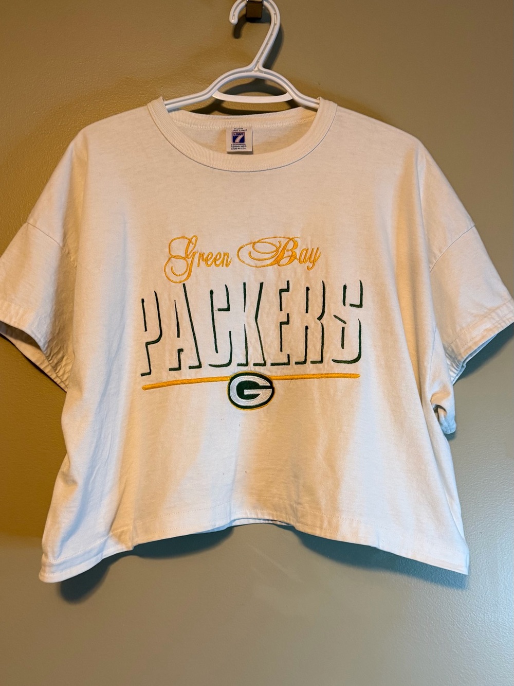 Vintage 90’s Green Bay Packers Upcycled Heavy Cotton Tee